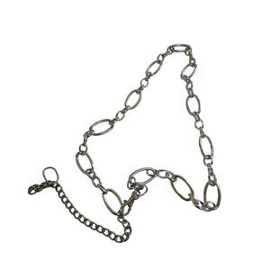 Silver Chunky Chain Adjustable Chain Belt